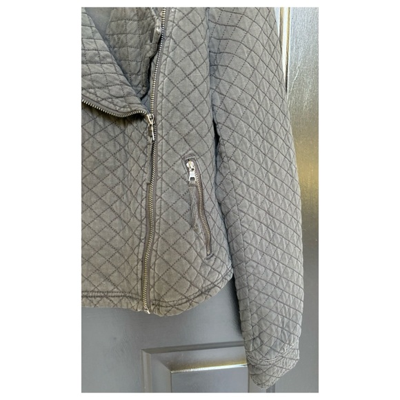NWOT Anthropologie Marrakech Quilted Moto Jacket in Washed Black  Size Small - Picture 6 of 13